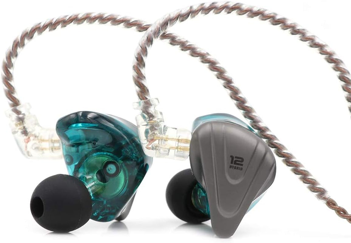 Linsoul KZ ZSX 5BA+1DD 6 Driver Hybrid In-Ear Hifi Earphones with Zinc Alloy Faceplate, Recessed 2 Pin Detachable Cable for Audiophile Musician (Without Mic, Purple)