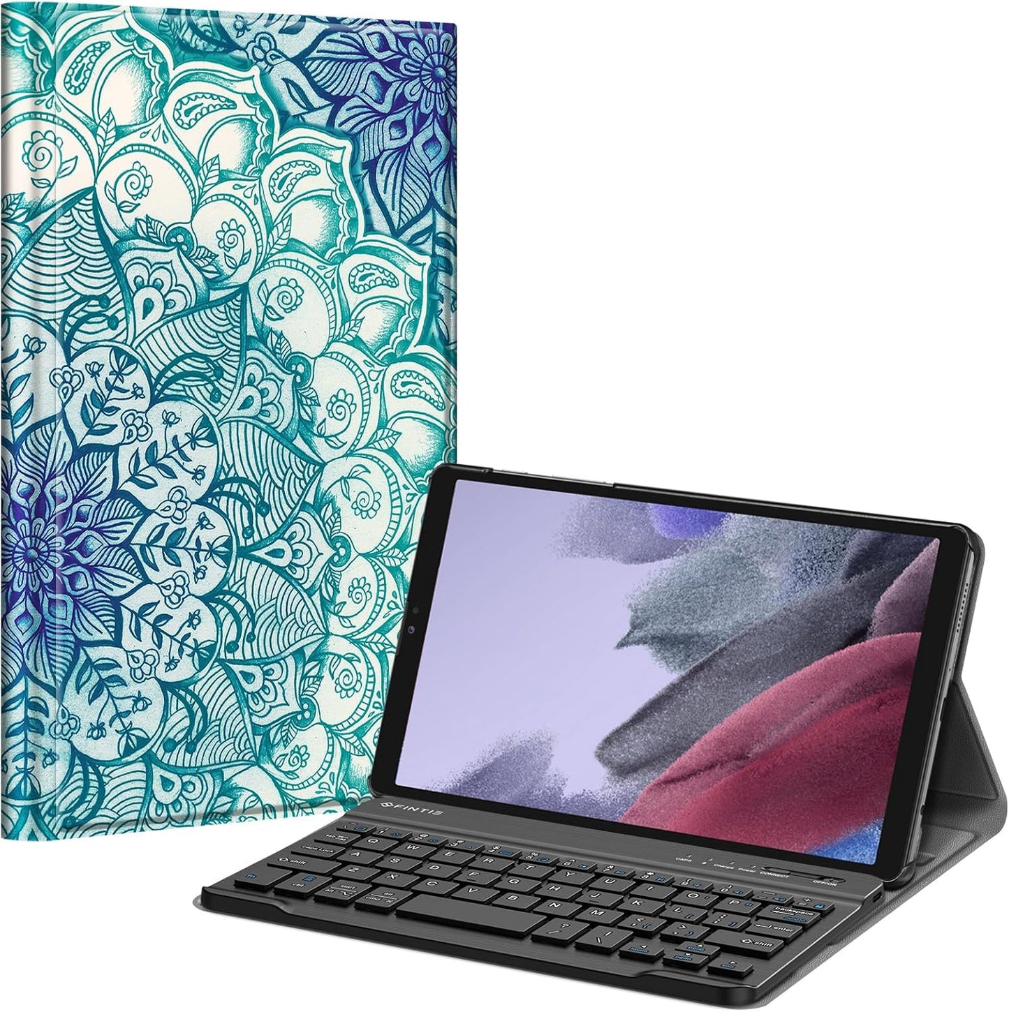 FINTIE Keyboard Case for Samsung Galaxy Tab A7 Lite 8.7 Inch 2021 Model (SM-T220/T225/T227), Slim Lightweight Stand Cover with Magnetically Detachable Wireless Bluetooth Keyboard, Black