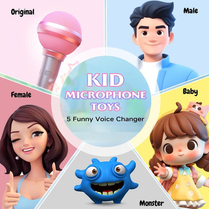 Portable Bluetooth Karaoke Speaker with 2 Wireless Mics