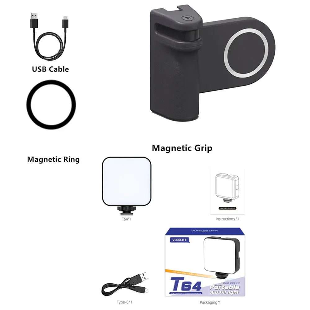 Elevate Your Selfies with the Magnetic Capgrip Magsafe Phone Grip - Handheld Camera Holder with Bluetooth Remote for iPhone & Android