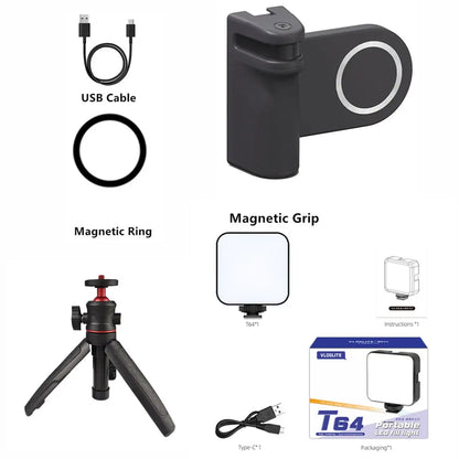 Elevate Your Selfies with the Magnetic Capgrip Magsafe Phone Grip - Handheld Camera Holder with Bluetooth Remote for iPhone & Android