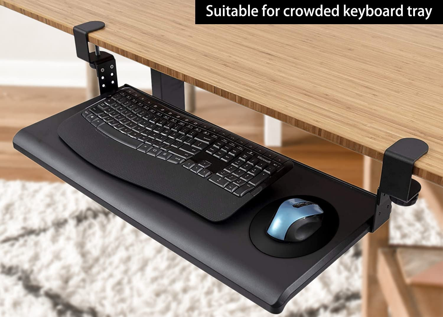 Mini round Mouse Pad 6 X 6 Inch, Small Mouse Mat Non-Slip Rubber Base for Laptop PC Office Working Wireless Mouse Home Office Travel, Portable & Washable Black