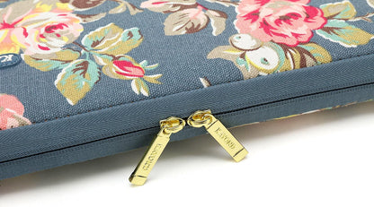 Kayond Water-Resistant Canvas 15.6 Inch Laptop Sleeve-Blue Water Hyacinth