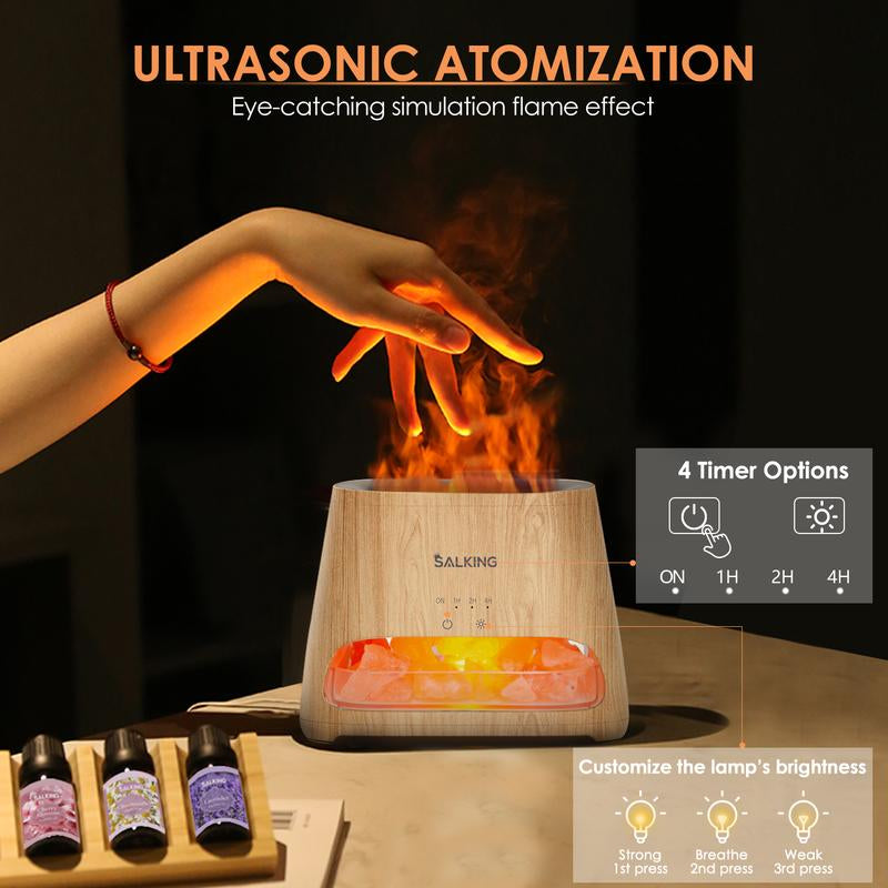 Himalayan Salt Lamp Diffuser with Cool Mist Humidifier
