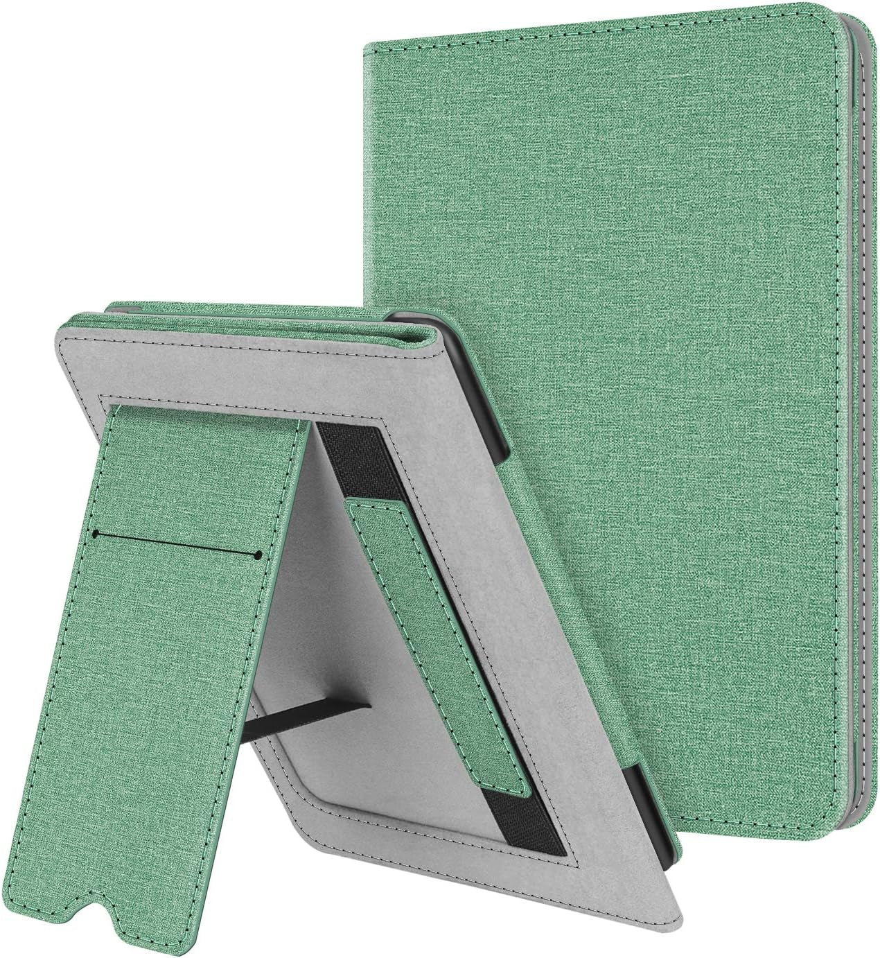 Fintie Stand Case for 6" Kindle Paperwhite (Fits 10Th Generation 2018 and All Paperwhite Generations Prior to 2018) - Premium PU Leather Sleeve Cover with Card Slot and Hand Strap, Cloudy Marble