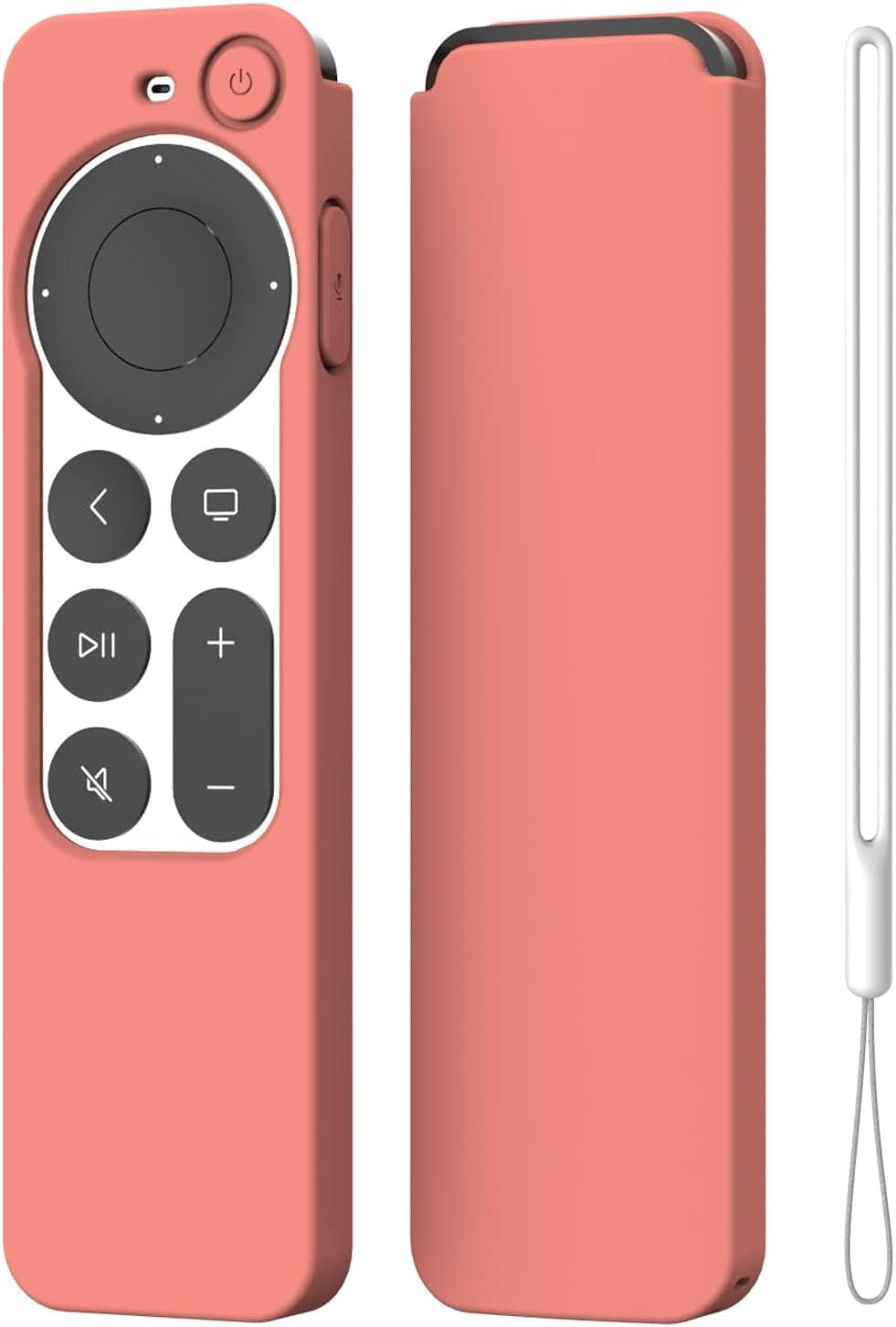 K TOMOTO Compatible with Apple TV 4K Siri Remote Case 2021, Silky-Soft Anti-Slip Protective Silicone Cover for Siri Remote Control 2Nd Generation [Lanyard Included], Teal