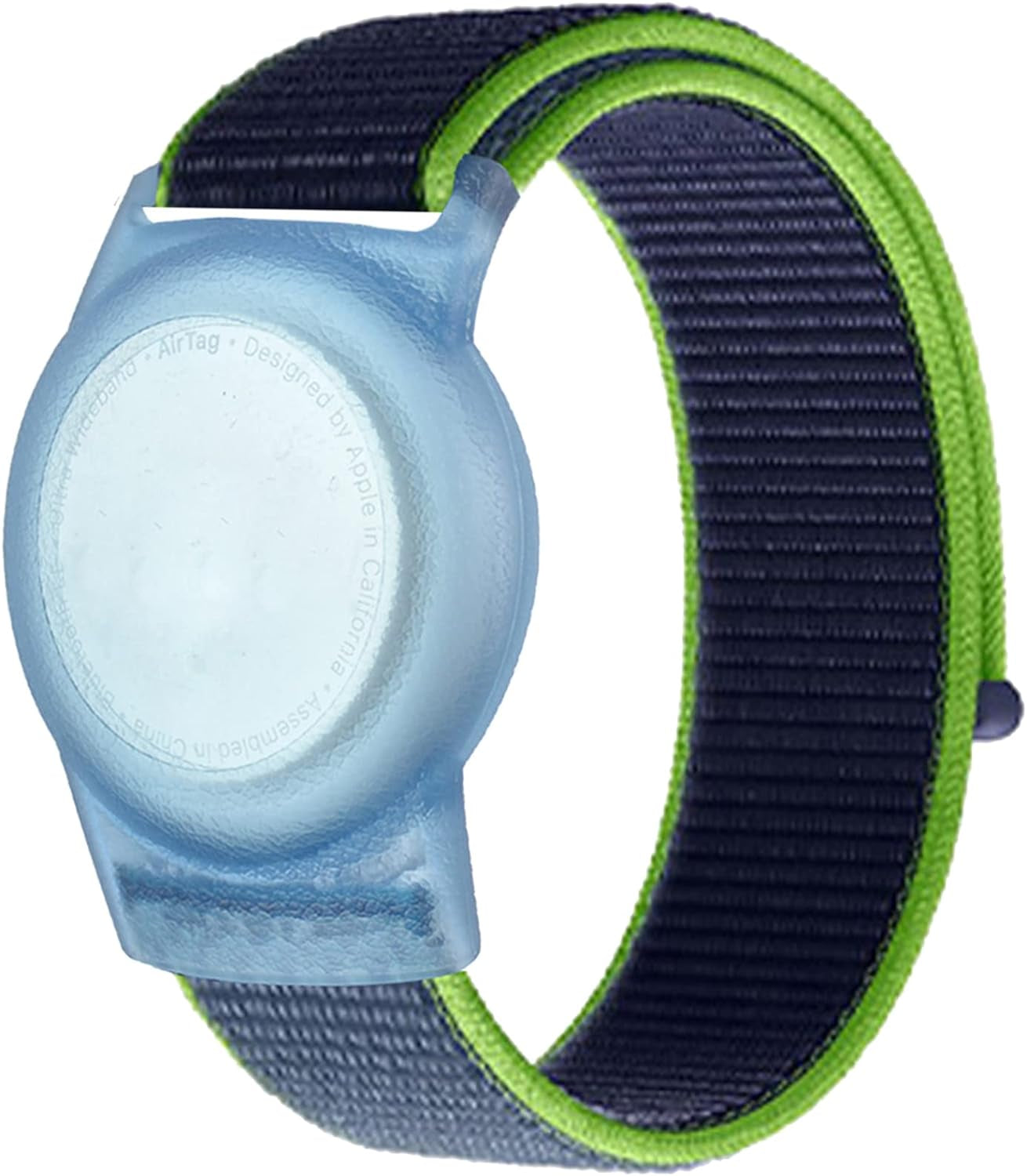 Kids Wristband Compatible with Apple Airtag, Protective Case for Air Tag GPS Tracker Holder with Nylon Bracelet, Adjustable anti Lost Watch Band for Toddler Child Elder(Grey)