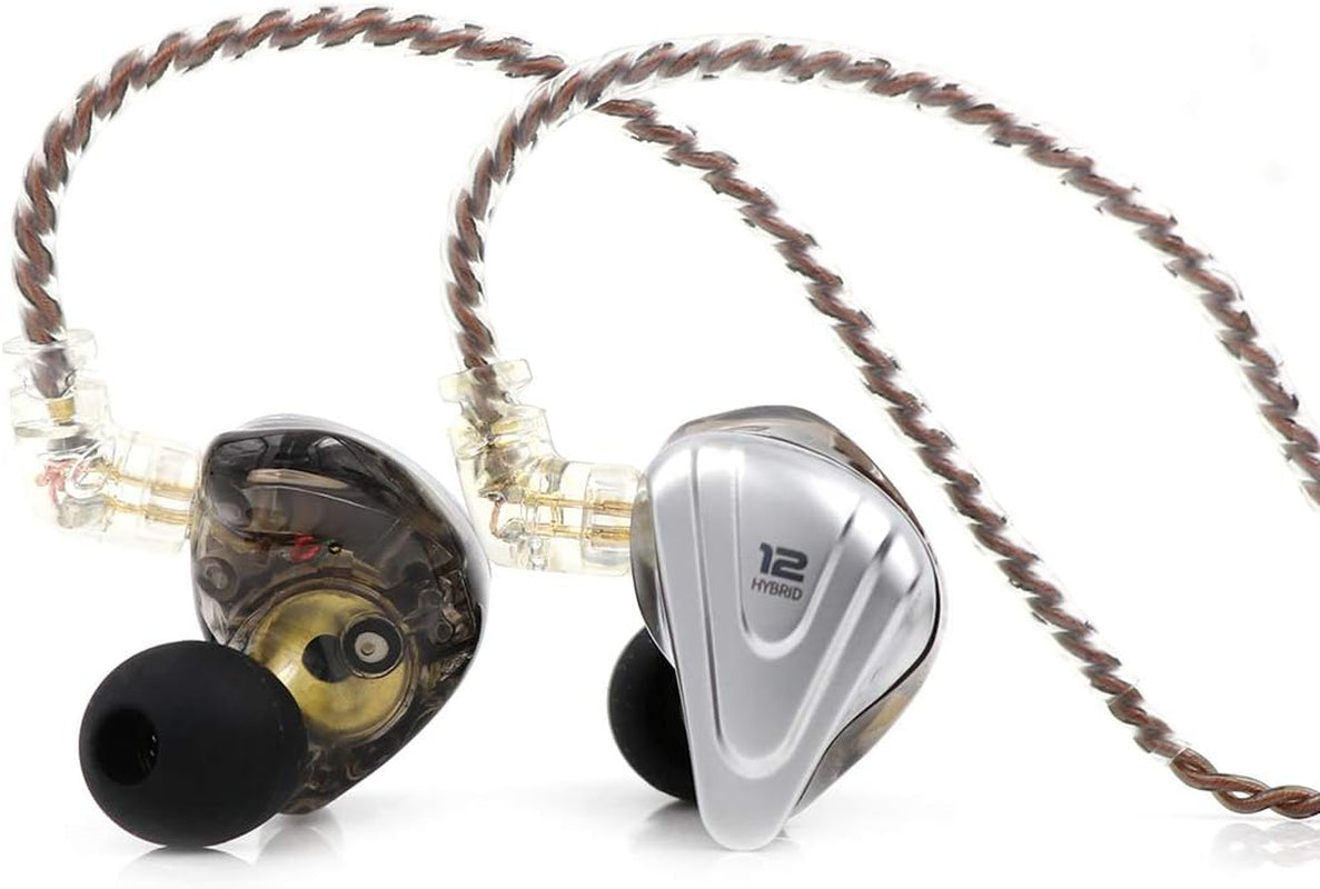 Linsoul KZ ZSX 5BA+1DD 6 Driver Hybrid In-Ear Hifi Earphones with Zinc Alloy Faceplate, Recessed 2 Pin Detachable Cable for Audiophile Musician (Without Mic, Purple)