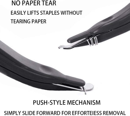 ZZTX 6 PCS Professional Magnetic Staple Remover Puller Staples Remover Staple Removal Tool for School Office Home 5 Colors