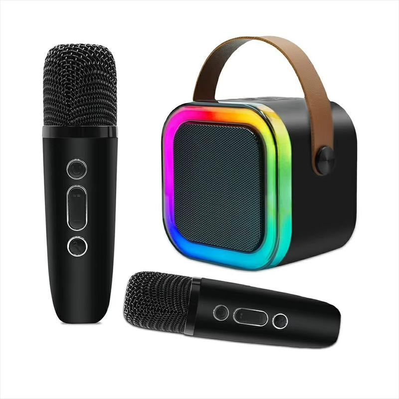 Portable Bluetooth Karaoke Speaker with 2 Wireless Mics