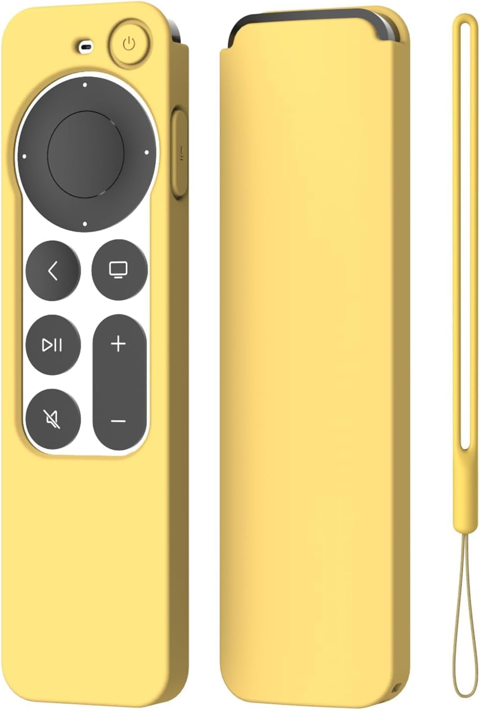 K TOMOTO Compatible with Apple TV 4K Siri Remote Case 2021, Silky-Soft Anti-Slip Protective Silicone Cover for Siri Remote Control 2Nd Generation [Lanyard Included], Teal