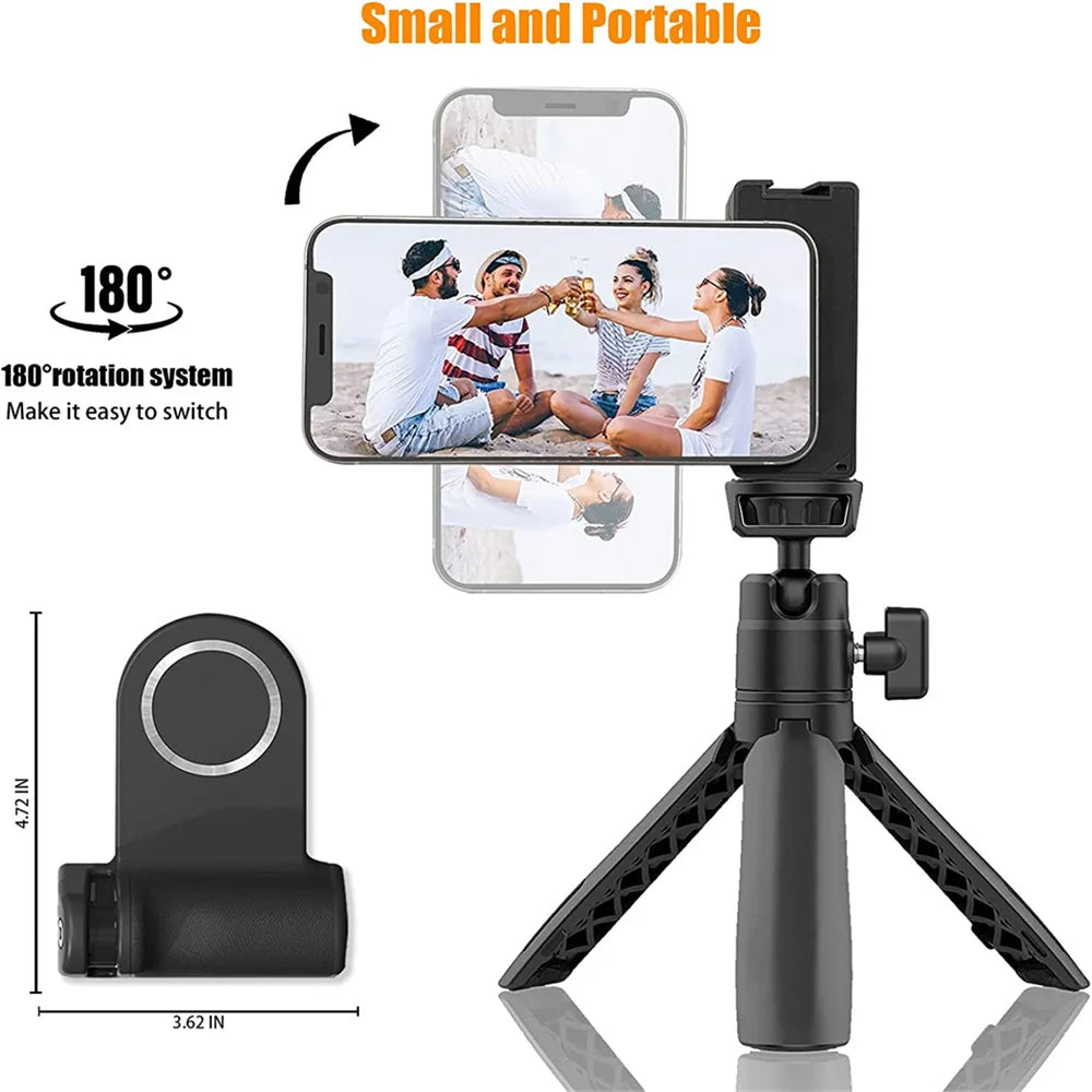 Elevate Your Selfies with the Magnetic Capgrip Magsafe Phone Grip - Handheld Camera Holder with Bluetooth Remote for iPhone & Android