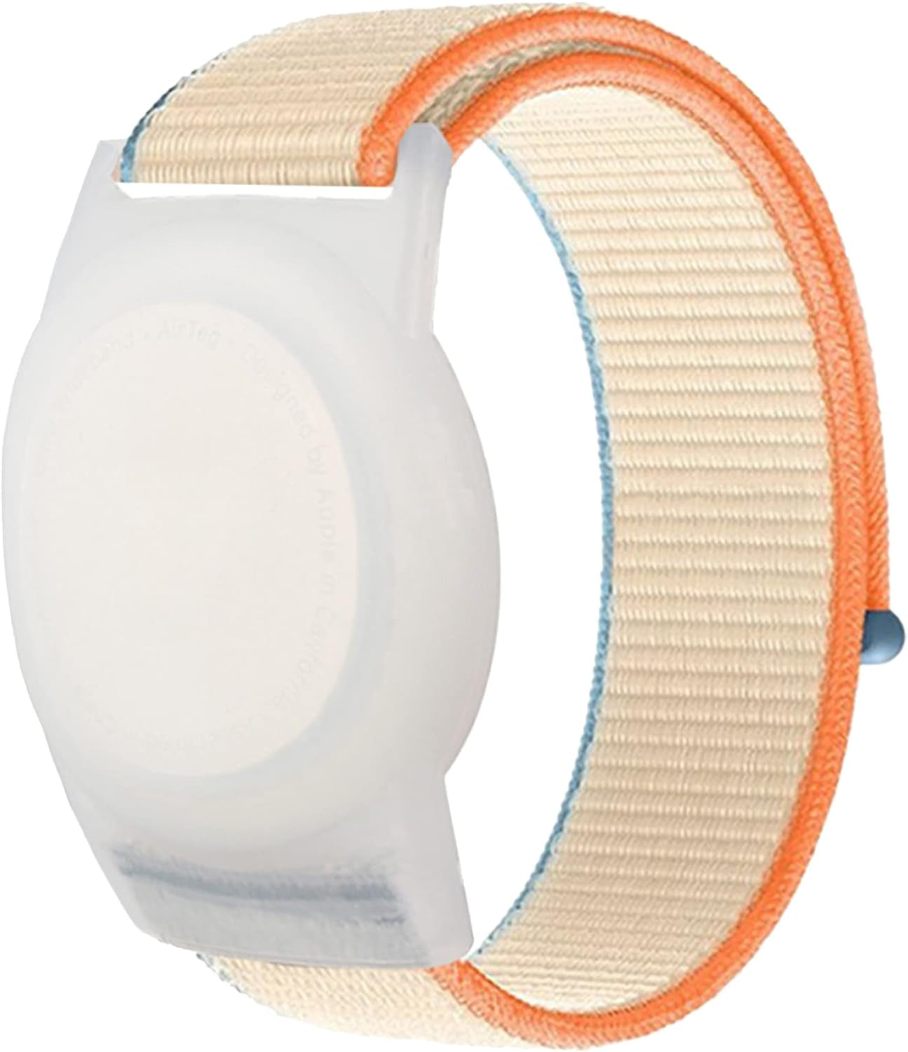 Kids Wristband Compatible with Apple Airtag, Protective Case for Air Tag GPS Tracker Holder with Nylon Bracelet, Adjustable anti Lost Watch Band for Toddler Child Elder(Grey)