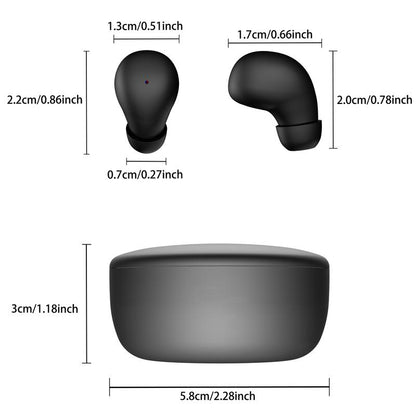 Mini Invisible Wireless Earbuds with Bluetooth 5.4