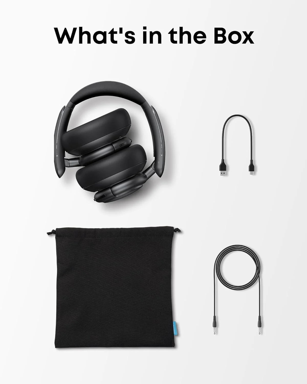Q30 by , Hybrid Active Noise Cancelling Headphones, Multiple Modes, Hi-Res Audio, Custom EQ via App, 50H Playtime, Comfortable Fit, Bluetooth, Multipoint Connection