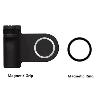 Elevate Your Selfies with the Magnetic Capgrip Magsafe Phone Grip - Handheld Camera Holder with Bluetooth Remote for iPhone & Android