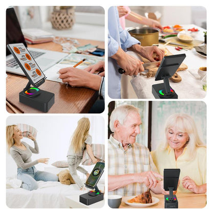 5-in-1 Bluetooth Speaker Phone Stand with LED Lights