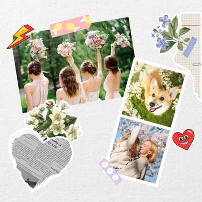 Mini 2 Retro 4PASS Portable Photo Printer, 2.1X3.4 Inches, 38 Sheets Bundle, White