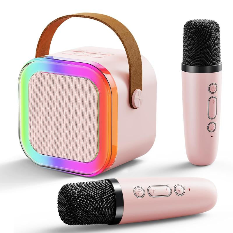 Portable Bluetooth Karaoke Speaker with 2 Wireless Mics