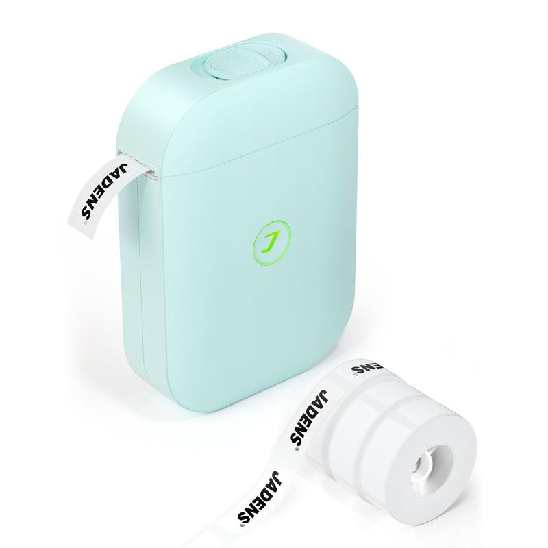 JADENS JD-11 Label Maker Machine, Wireless Bluetooth Mobile Thermal Label Printer with 3 Roll Tapes, Ink-Free with Multiple Layouts for Home, Office