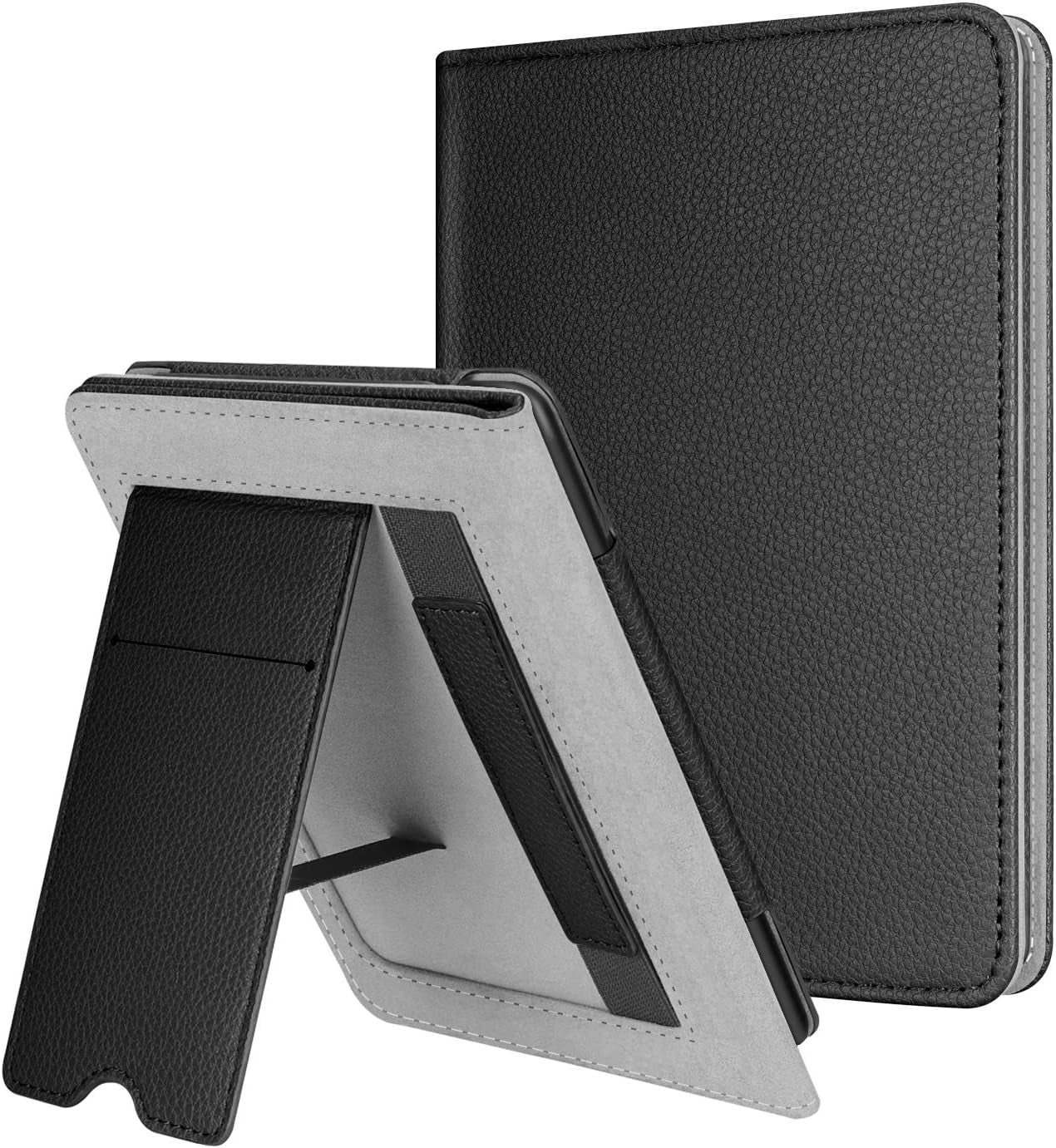 Fintie Stand Case for 6" Kindle Paperwhite (Fits 10Th Generation 2018 and All Paperwhite Generations Prior to 2018) - Premium PU Leather Sleeve Cover with Card Slot and Hand Strap, Cloudy Marble