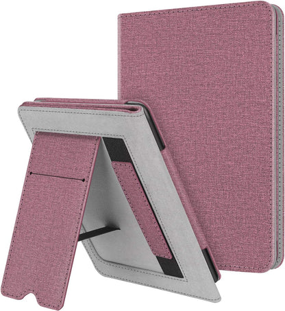 Fintie Stand Case for 6" Kindle Paperwhite (Fits 10Th Generation 2018 and All Paperwhite Generations Prior to 2018) - Premium PU Leather Sleeve Cover with Card Slot and Hand Strap, Cloudy Marble