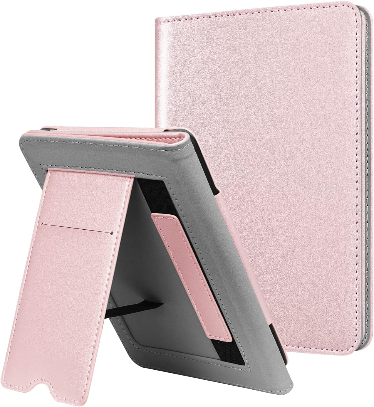 Fintie Stand Case for 6" Kindle Paperwhite (Fits 10Th Generation 2018 and All Paperwhite Generations Prior to 2018) - Premium PU Leather Sleeve Cover with Card Slot and Hand Strap, Cloudy Marble