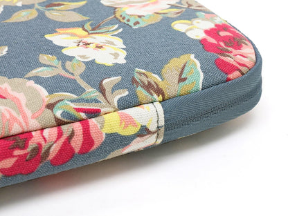 Kayond Water-Resistant Canvas 15.6 Inch Laptop Sleeve-Blue Water Hyacinth